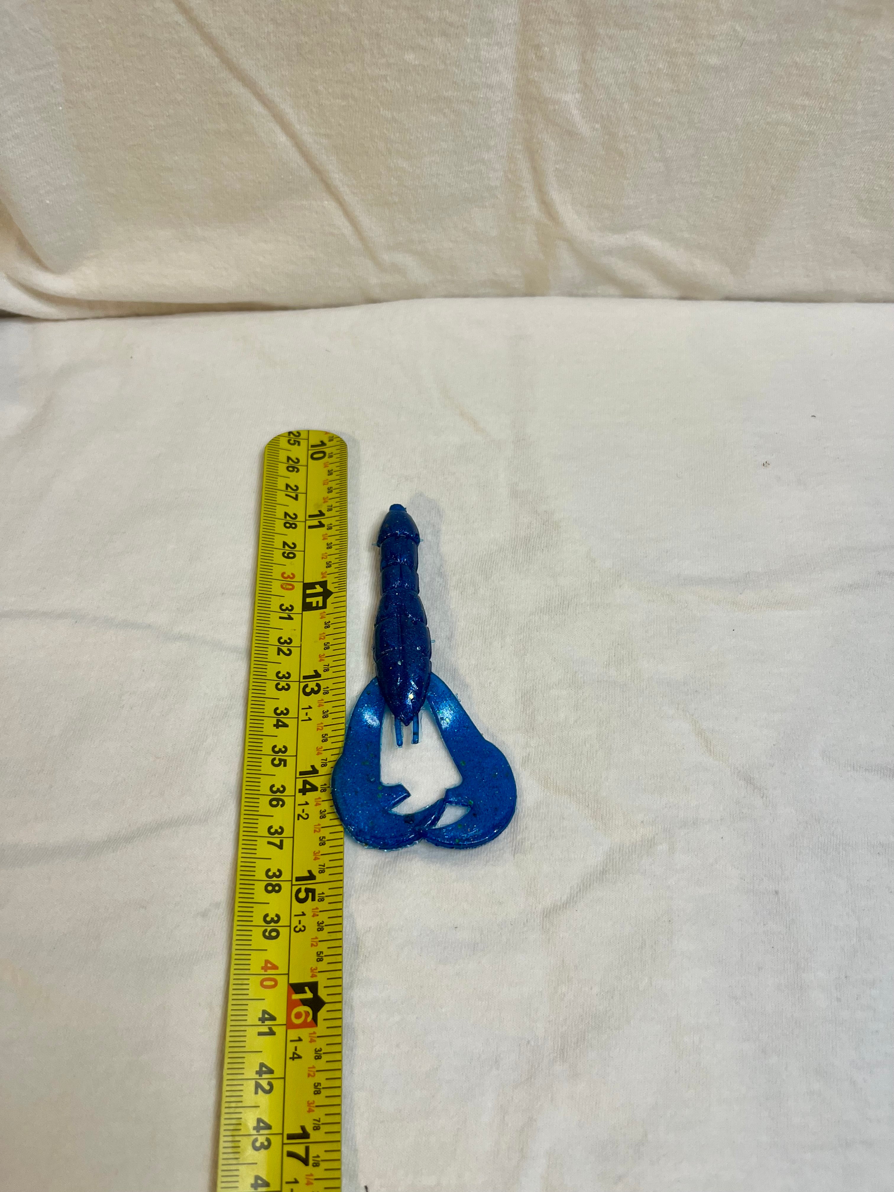 Midnight Blue Craw LG – Soft Plastic Crawfish Lure