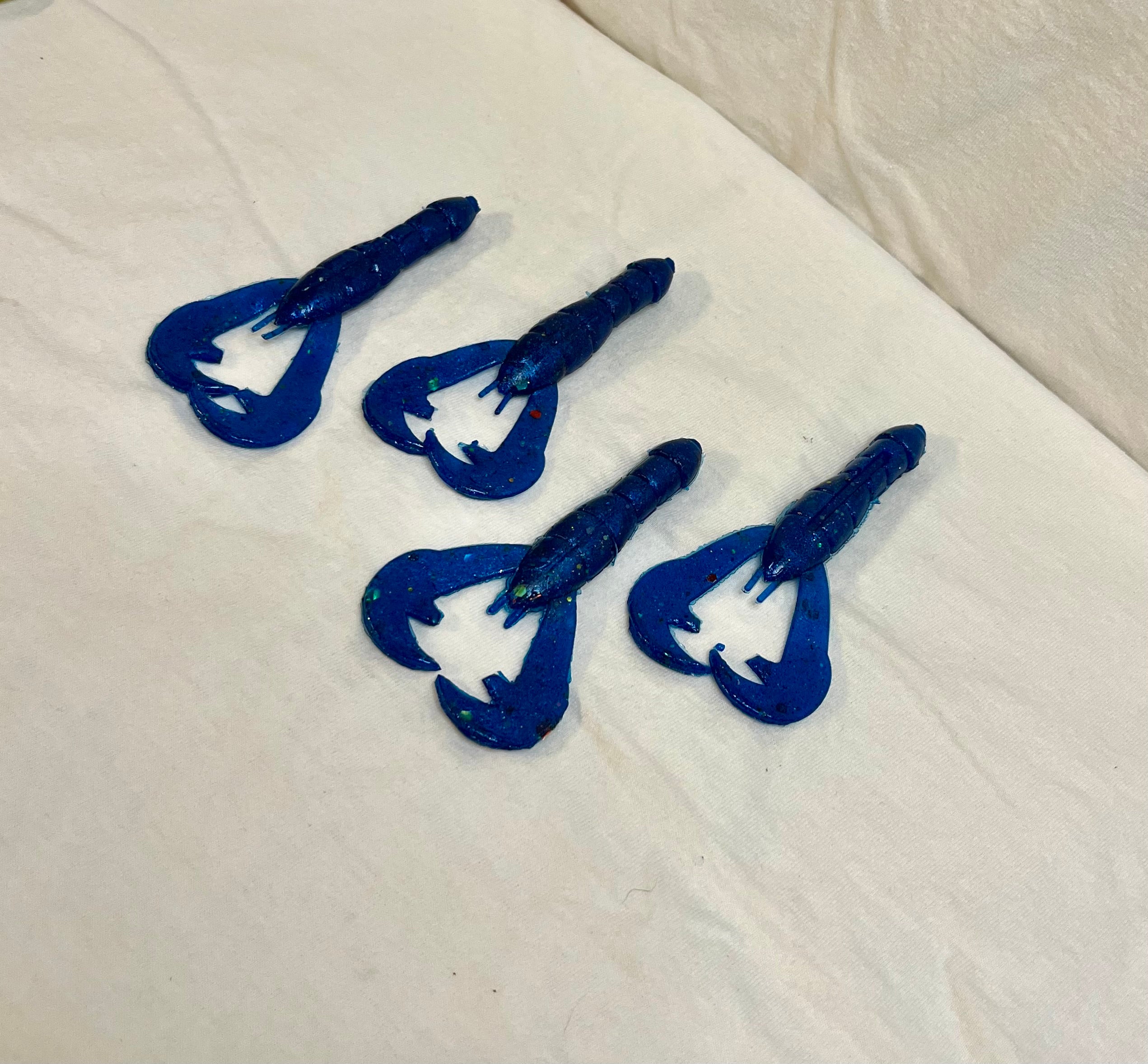 Midnight Blue Craw LG – Soft Plastic Crawfish Lure