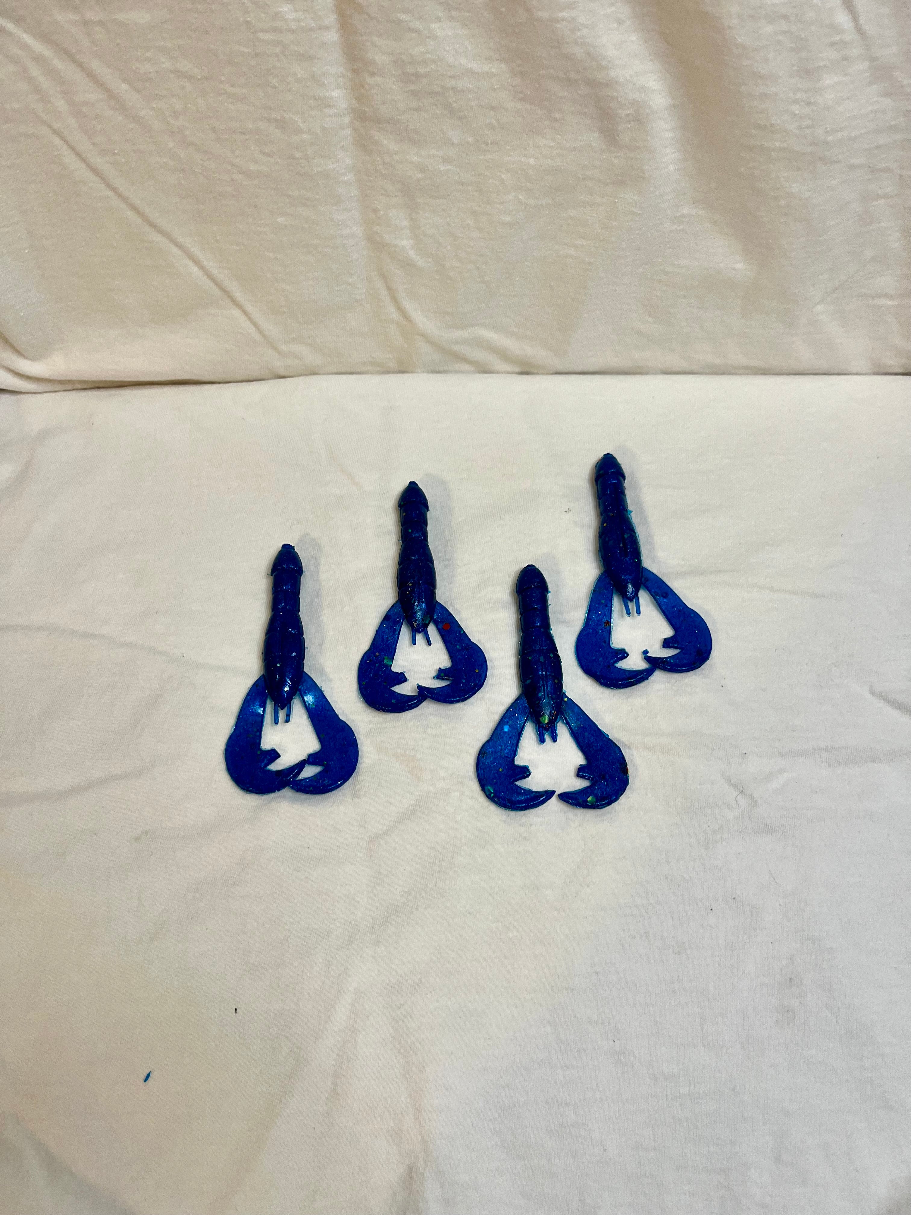Midnight Blue Craw LG – Soft Plastic Crawfish Lure