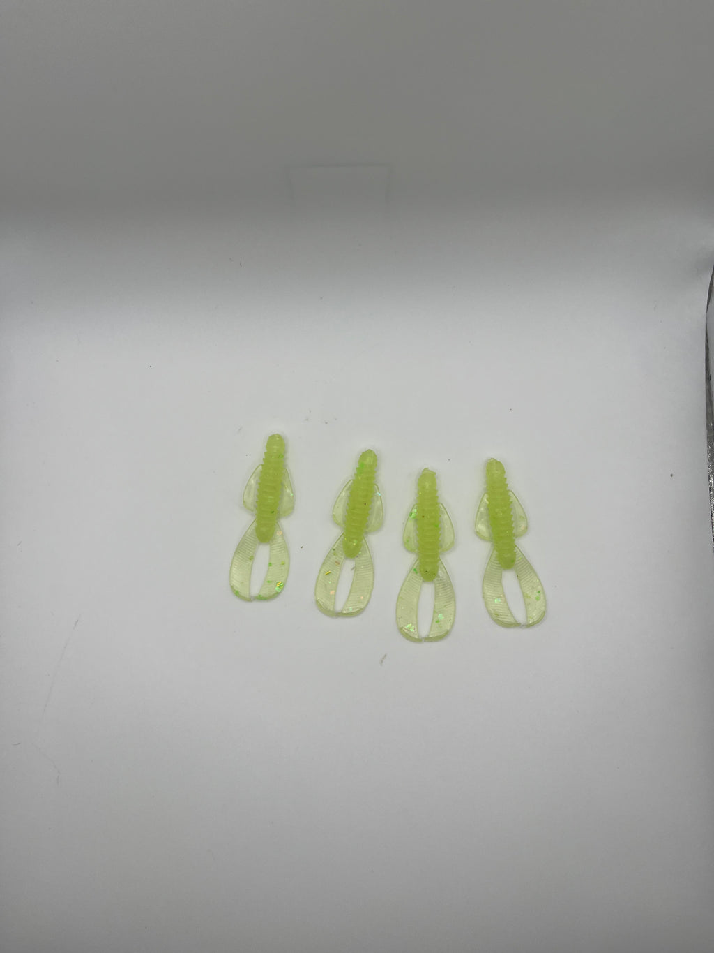 Green Glow UV 2.5 IN SM CRAW 8 Pack