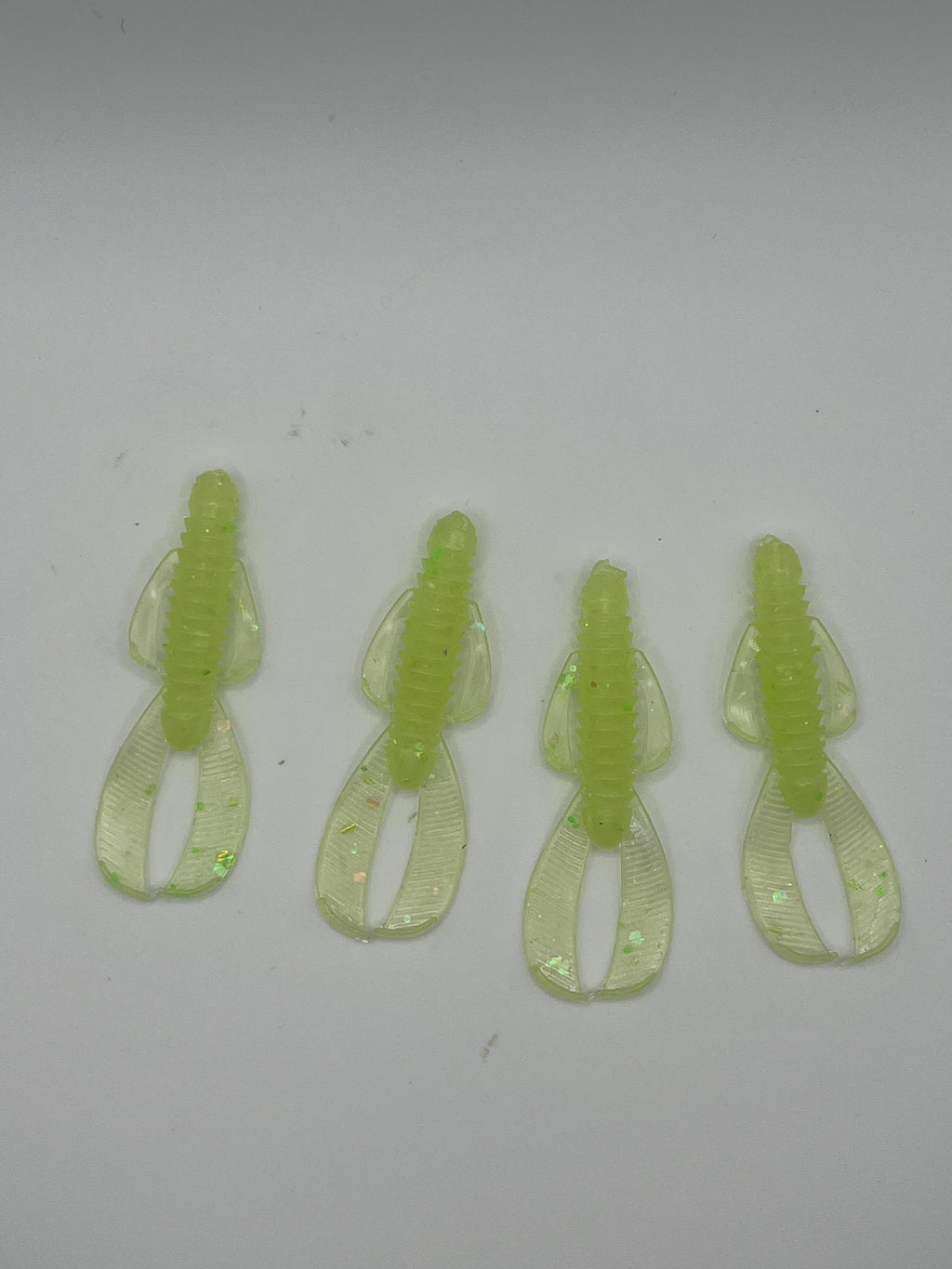 Green Glow UV 2.5 IN SM CRAW 8 Pack