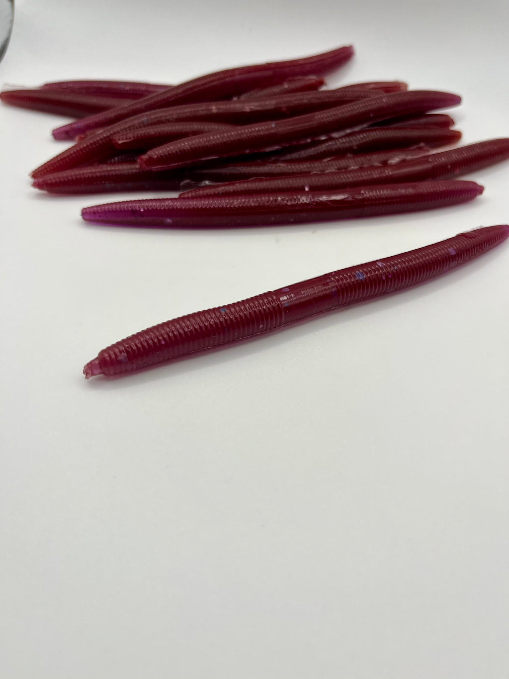 Shark Bait Red Worm- 8 Pack - 8 Worms Per Pack