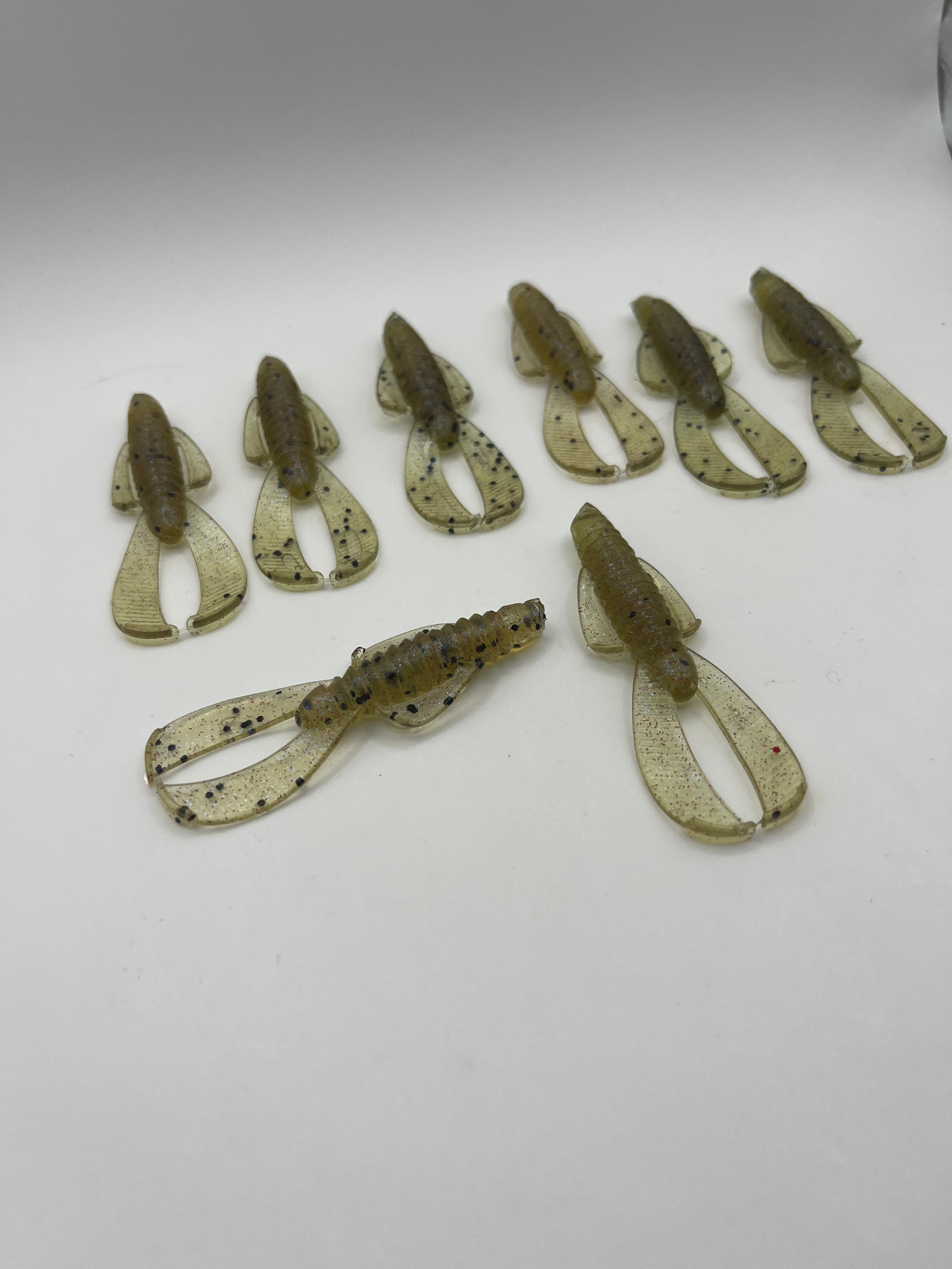 Sparkly Bug Soft plastic Crawfish 2.5In 8Pack