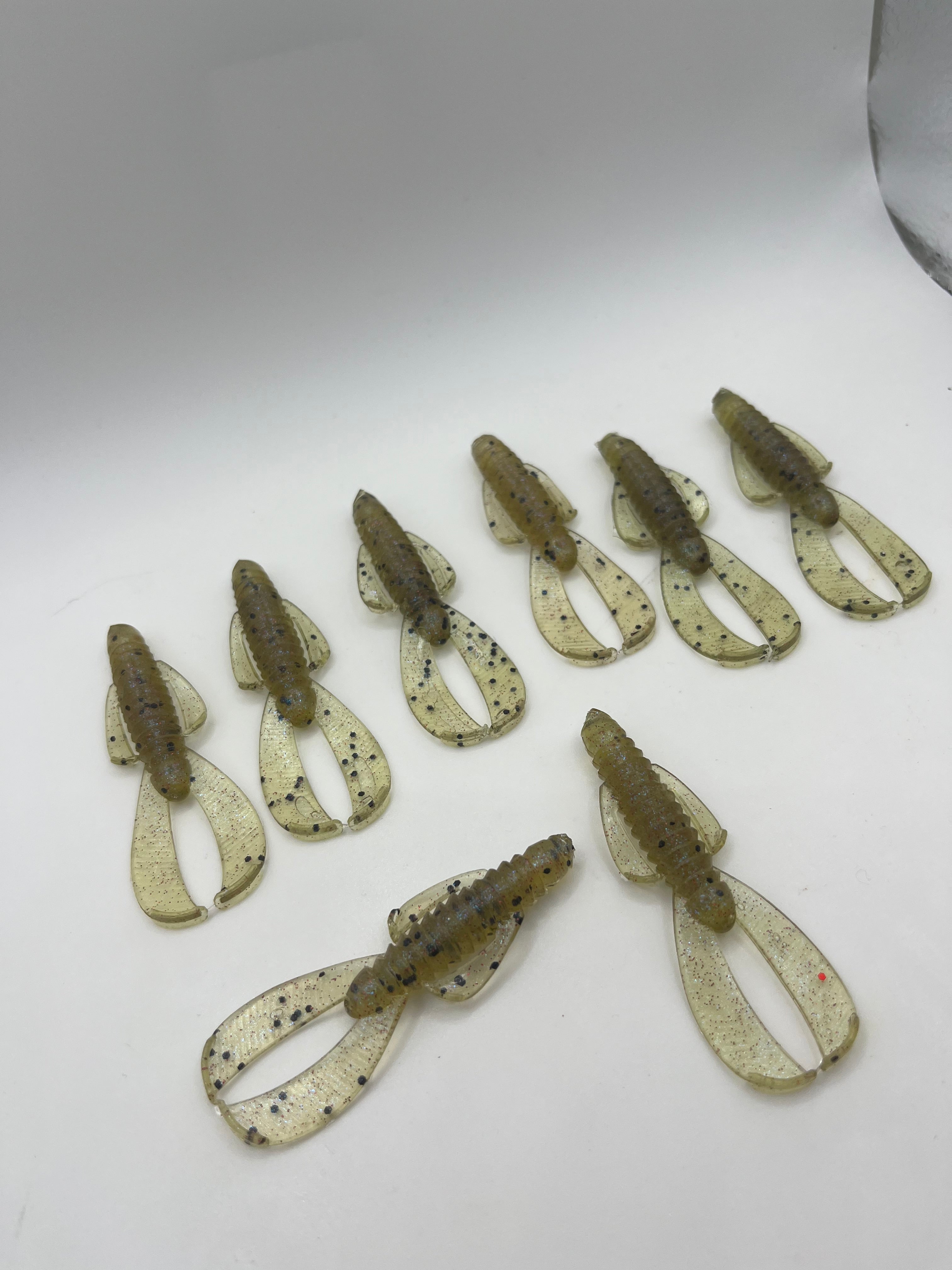 Sparkly Bug Soft plastic Crawfish 2.5In 8Pack