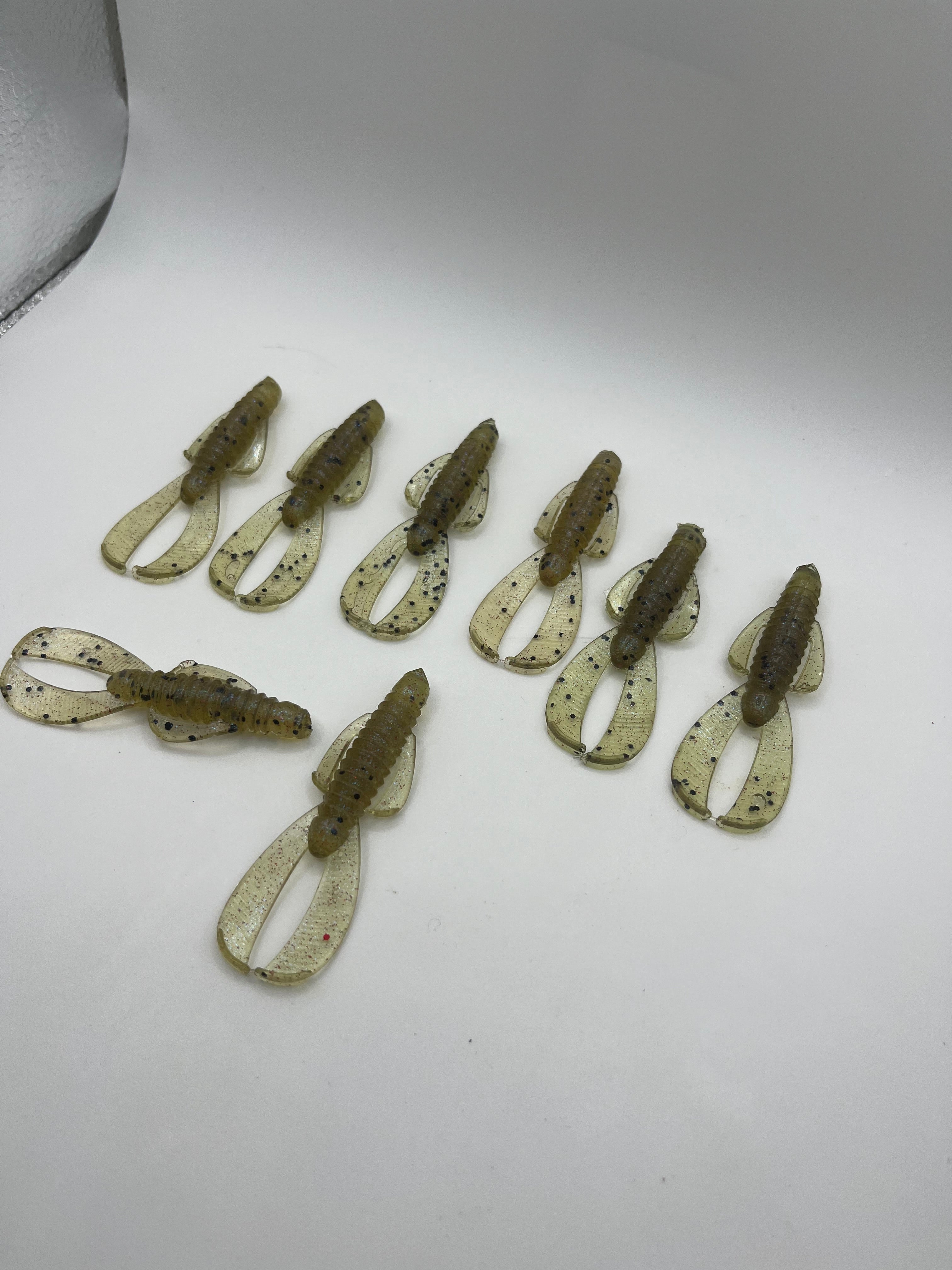 Sparkly Bug Soft plastic Crawfish 2.5In 8Pack