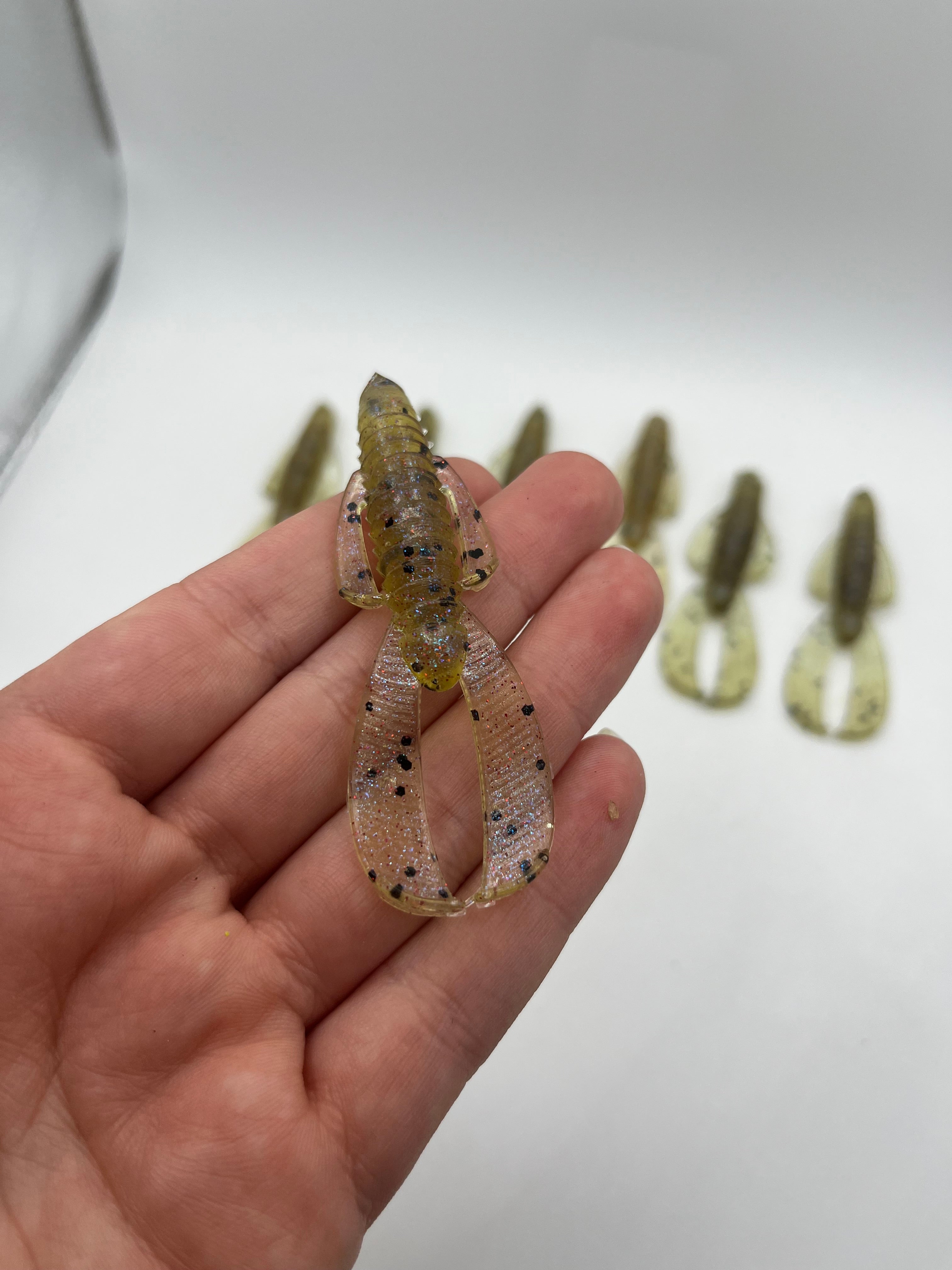 Sparkly Bug Soft plastic Crawfish 2.5In 8Pack